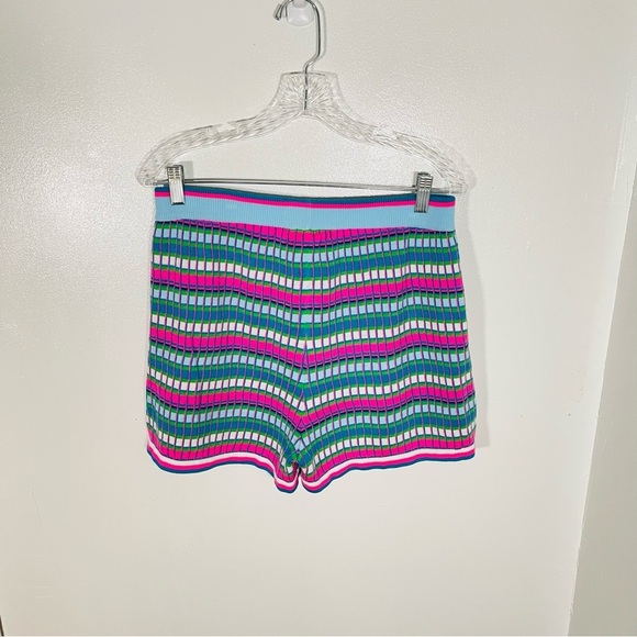 Lilly Pulitzer Avington Sweater Hoodie Short SET Turquoise Shore Athleisure Rare - Picture 8 of 12